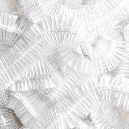 넬릭 퀵 커버 일회용 다용도 비닐 헤어 캡 100p 이미지 4