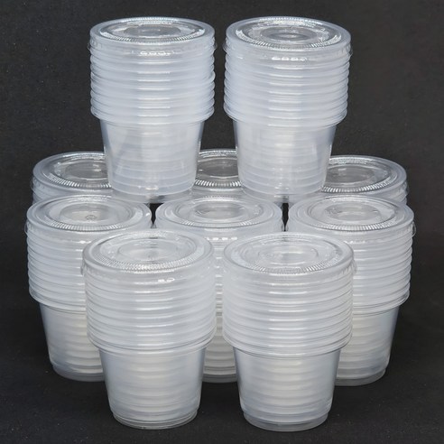 어반플레어 일회용 소스 용기 뚜껑 세트 6.2 x 3.1 cm 60ml, 1개입, 200개