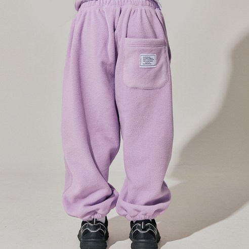 바브키즈 아동용 패치 후리스 조거팬츠