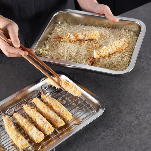 바겐슈타이거 연마제 없는 스텐 사각 트레이 세트 깊은형 후기 분석 - 보관 모습