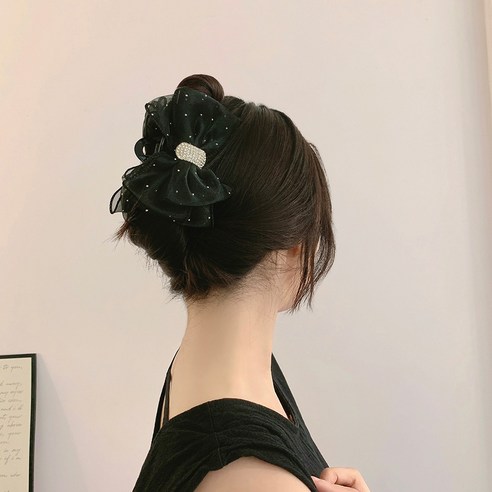 스타일플래닛 볼륨 왕리본 업 헤어 집게핀