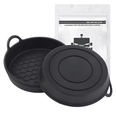 카템 차량용 컵홀더 실리콘 패드 CT262, Mordern Black, 2개