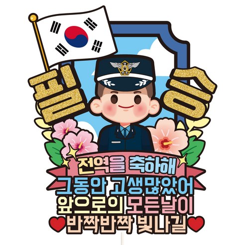 비비드레인 케이크 토퍼 파티픽, C37 군인 공군 전역, 1개