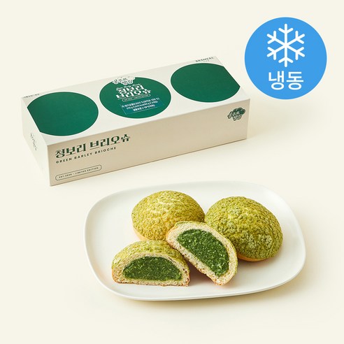 봉주르빵집 청보리 브리오슈 (냉동), 90g, 1개, 3개입