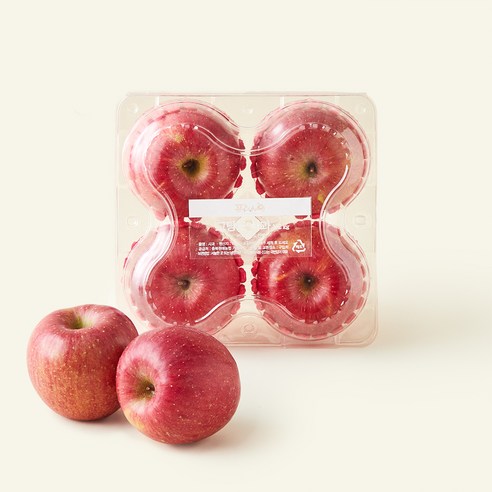 프레샤인 고당도 사과 4입, 1개, 1.2kg