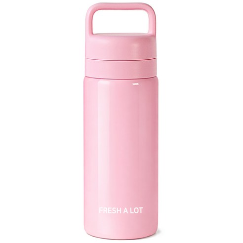 프레쉬어랏 핸디 스텐316 투웨이 보온보냉 손잡이 텀블러, 1개, 500ml, 캔디핑크