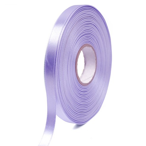 포포팬시 뭉구 프리미엄 유광 단면 공단 리본 10mm, 15 연보라, 1개, 45m
