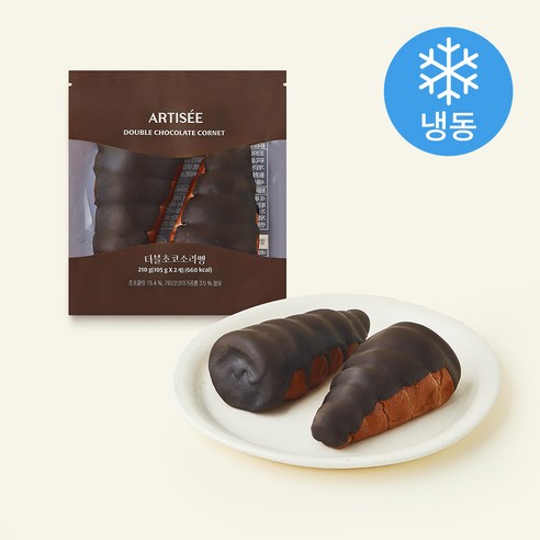 아티제 더블초코소라빵 (냉동), 105g, 1개, 2개입
