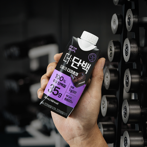 더단백 드링크 다크초코 330ml, 12개 이미지 4