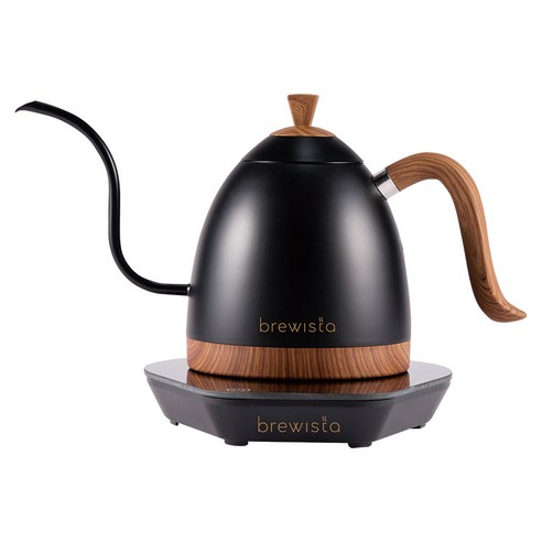 브뤼스타 아티산 전기드립포트 pro 600ml, 시크블랙