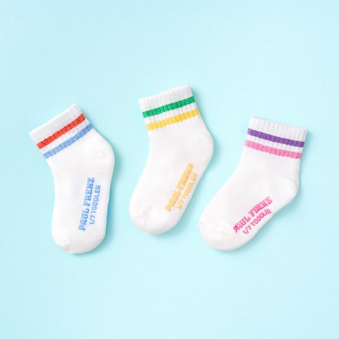 폴프랜즈 원사이즈 단목 양말 3켤레