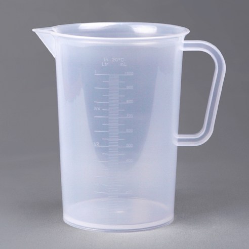 PP 반투명 계량컵, 화이트, 1L, 1개