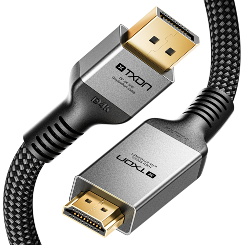 티엑스온 DP to HDMI 케이블, 1개, 1m