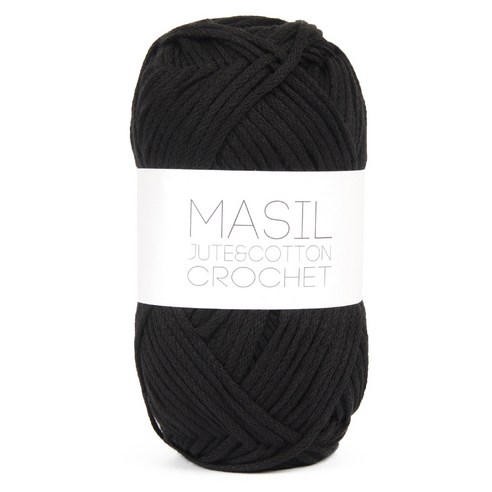 연일섬유 마실 60g 32번, 블랙, 1개