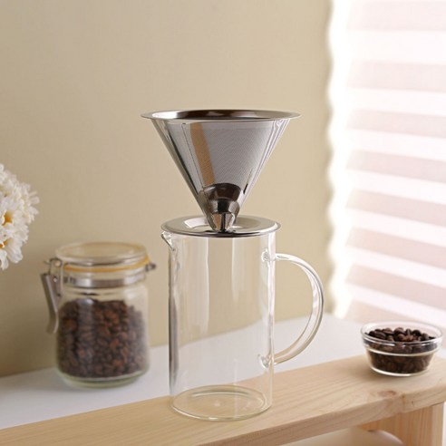 라프르 핸드 드립 세트 HS01, 1세트, 서버 + 드리퍼, 600ml