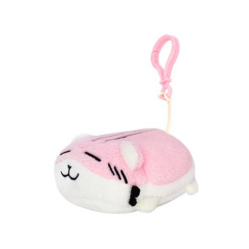 성업상사 햄스터 쿠션 키링, 핑크, 1개, 9cm