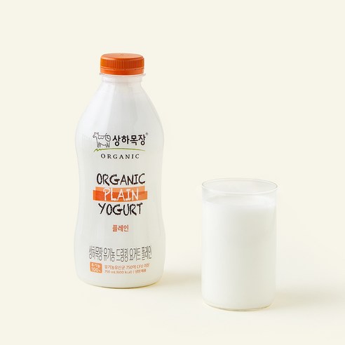 상하목장 유기농 인증 드링킹 요거트 플레인, 750ml, 1개입, 1개