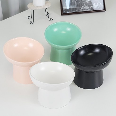 모나지오 반려동물 경사형 원형 도자기 식기 이미지 3