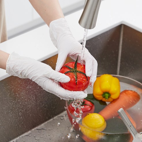 프로그 파우더프리 3.0 니트릴장갑 후기 분석 - 탄성 테스트 장면