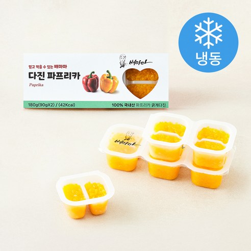 배마마 굵게다진 파프리카 2개입 (냉동), 180g, 1개