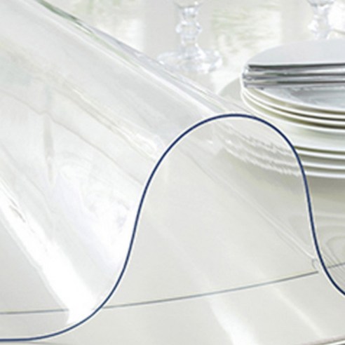 더뉴커머스 유리대용 PVC 라운드 모서리 테이블 매트 이미지 3