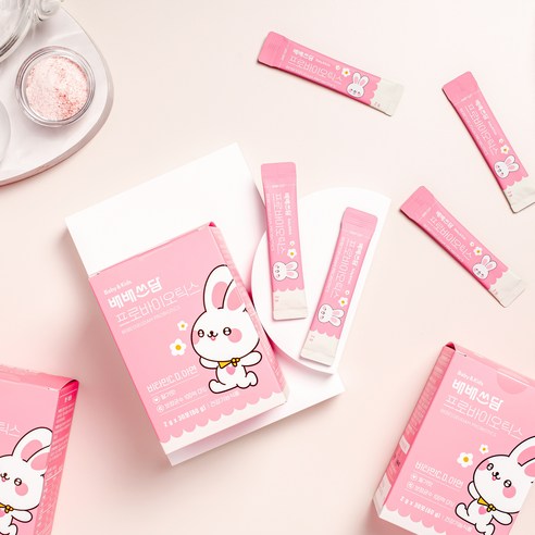 배배쓰담 프로바이오틱스 면역 장 건강 비타민D 유아 유산균 딸기맛 30p 60g, 1개 이미지 2
