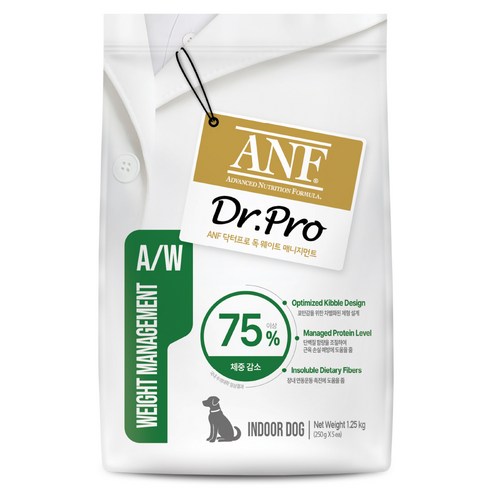 ANF 닥터프로 독 처방식 사료, 다이어트+장건강, 1.25kg, 1개