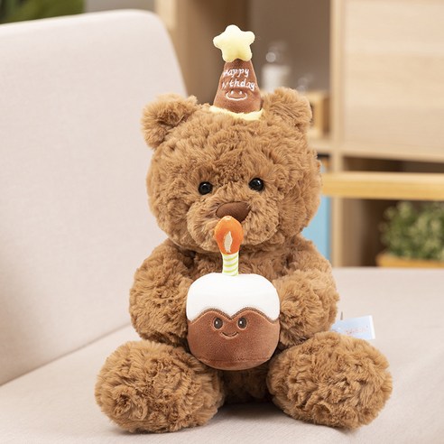 순잠 특별한 날을 위한 곰돌이 인형 선물 케이크베어, 브라운, 1개, 30cm
