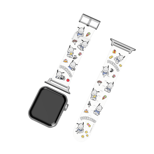산리오 애플워치 스트랩 38 / 40 / 41 mm, 포차코 패턴, 1개