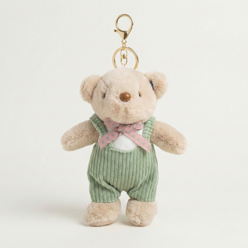 금홍팬시 곰돌이 선물 가방 인형키링, 민트, 1개, 15cm