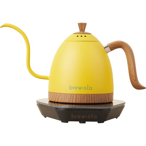 브뤼스타 아티산 전기드립포트 pro 600ml, 브라질옐로우