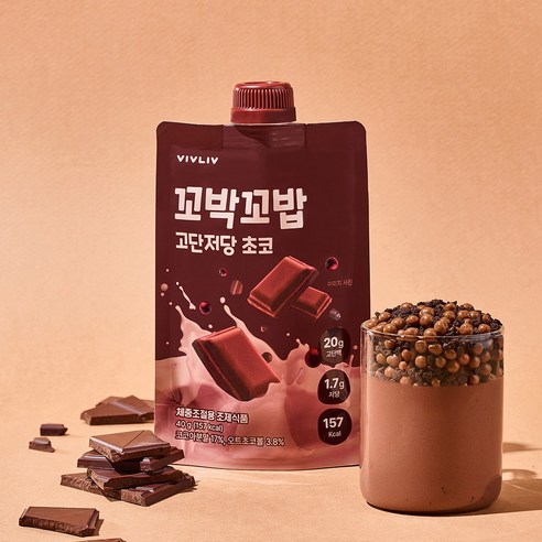 꼬박꼬밥 고단저당 단백질 쉐이크 초코맛 7p 280g, 1개 이미지 3