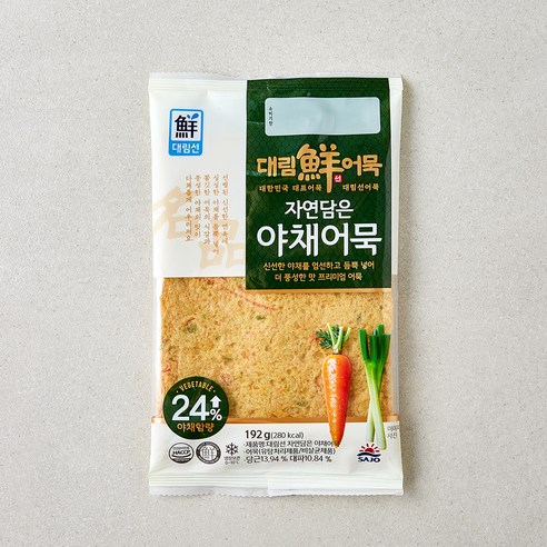 대림선 사조 자연담은 야채어묵, 192g, 1개