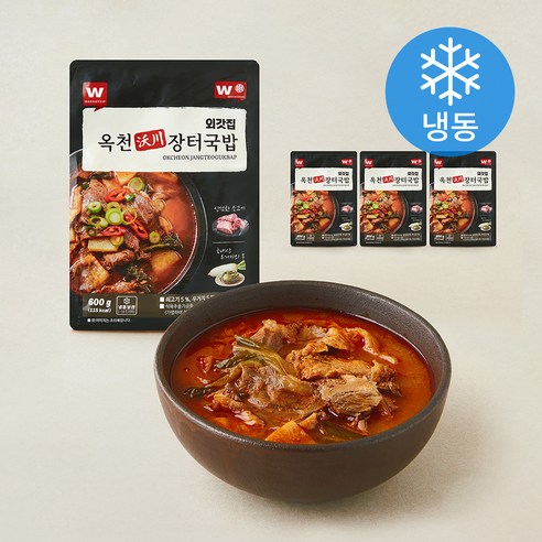 외갓집 옥천 장터국밥 (냉동), 600g, 4개