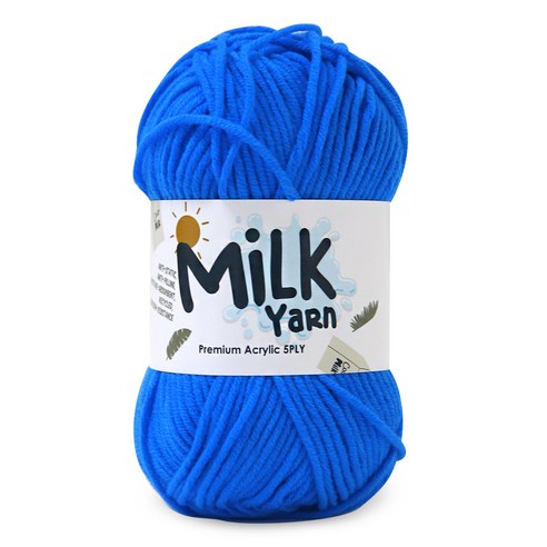 니뜨 밀크얀 뜨개실 50g, 29블루, 1개