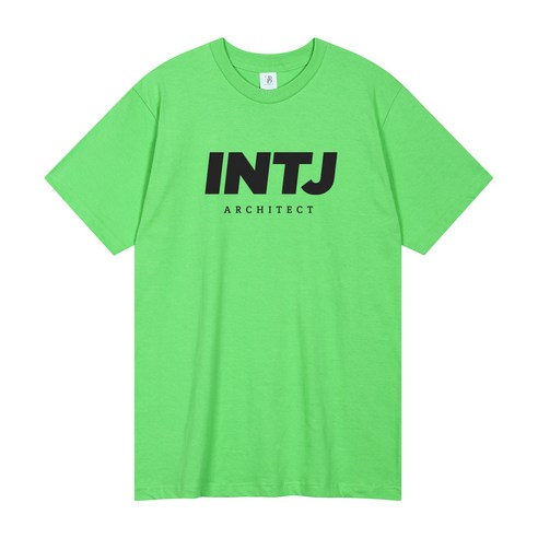 UNTAPPED MBTI系列 INTJ 16支 透氣 短袖T恤, 萊姆綠 - T恤 | 酷澎