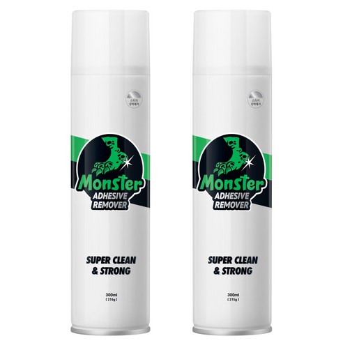 몬스터겔 초강력 끈끈이 접착제 테이프 자국 차량 스티커 제거제 300ml, 2개