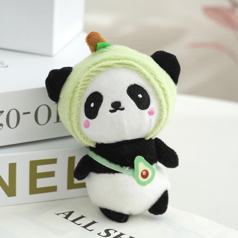순잠 귀여운 과일 팬더시리즈 인형 키링, 아보카도팬더, 1개, 12cm