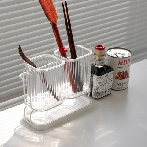 리빙공감 홈즈미 물빠짐 수저통 수저정리함 수저꽂이 후기 분석 - 깔끔한 디자인 디테일