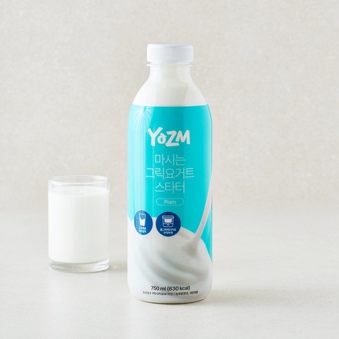 요즘 마시는 그릭요거트 스타터 플레인, 1개, 1개입, 750ml