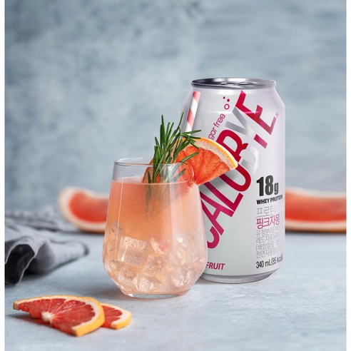 칼로바이 무설탕 프로틴 스파클링 핑크자몽맛 340ml, 24개 이미지 3