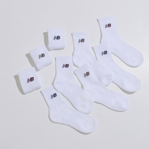 뉴발란스 베이직 로고 파일 중목 양말 후기 분석 - 전체 컬러 라인업