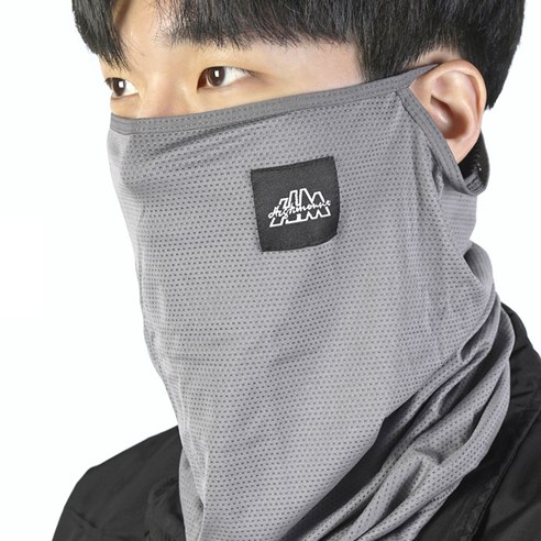 하이마운트 제코 귀걸이형 메쉬 스포츠 마스크, 그레이, 1개