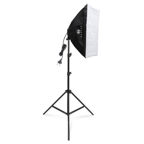 대한 촬영장비 원터치 소프트박스 50 x 70 cm + 조명 삼각대 세트, 1개, DH-5070(소프트박스), 삼각대( ST-7020)