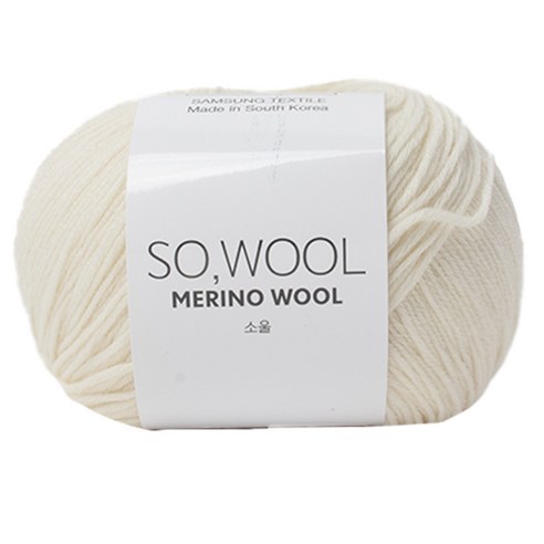 yarna 소울 뜨개실 50g, 501 아이보리, 1개