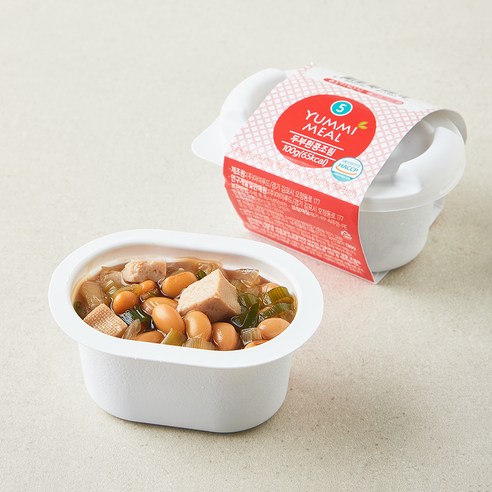 얌이밀 아기 반찬 두부 흰콩 조림, 100g, 1개
