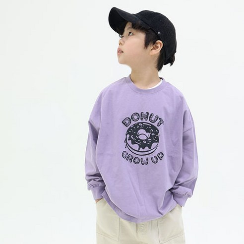 소년마켓 도넛 라운드넥 긴팔 티셔츠