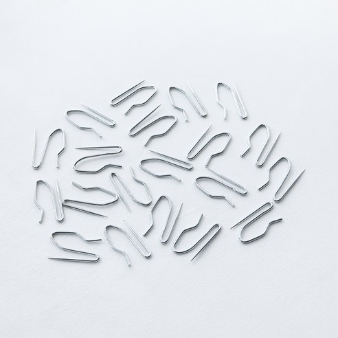 윈도우드레스 커튼핀 1.4cm × 2.6cm, 실버, 20개