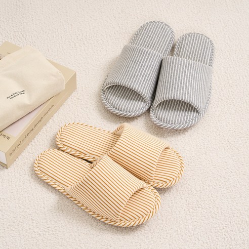 모던하우스 뉴 에브리데이 슬리퍼 2종 세트, 머스타드 + 그레이, 1개