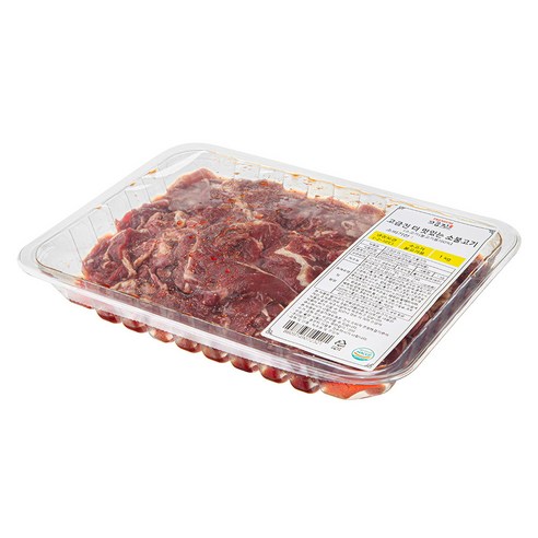 고급진 더 맛있는 소불고기 (냉장) 제품의 고기 질감 및 마블링